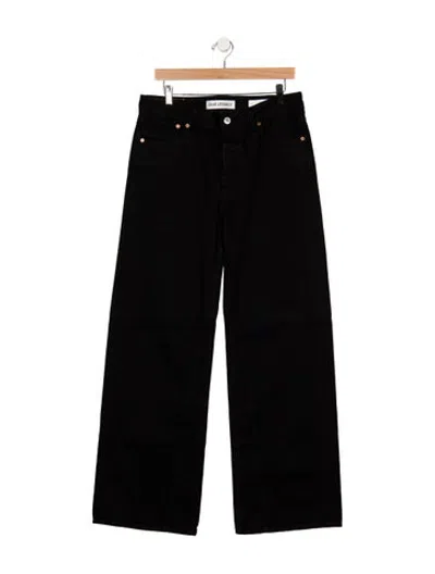 Pre-owned Our Legacy High-rise Wide Leg Jeans In Black