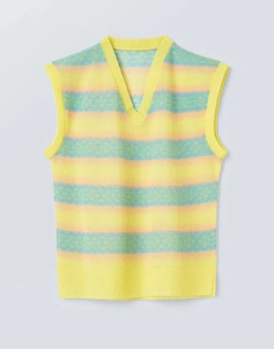 Pre-owned Our Legacy Knitted Vest In Astral Yellow Argyle