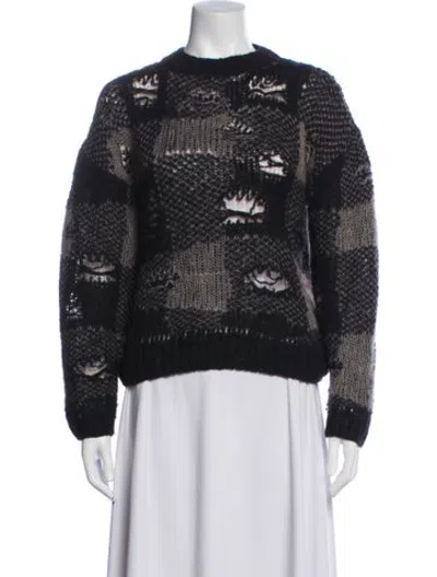 Pre-owned Our Legacy Patterned Crew Neck Sweater In Black