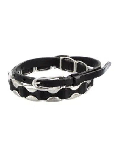 Pre-owned Our Legacy Skinny Leather Waist Belt In Black