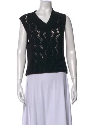 Pre-owned Our Legacy Wool Patterned Sweater In Black