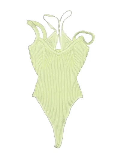 Pre-owned Out From Under Bodysuit In Green