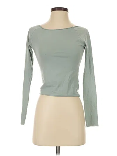 Pre-owned Out From Under Long Sleeve T-shirt In Green