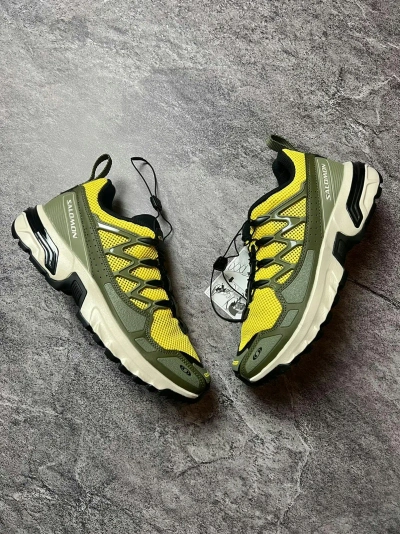 Pre-owned Outdoor Life X Salomon Acs + Og Atmos Buttercup / Olive Night/ Black Xt 4 6 Shoes In Green/yellow
