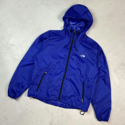 Pre-owned Outdoor Life X The North Face 90's Vintage The North Face Stow Pocket Light Rain Jacket In Blue