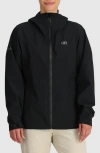 Outdoor Research Stratoburst Packable Rain Jacket In Black