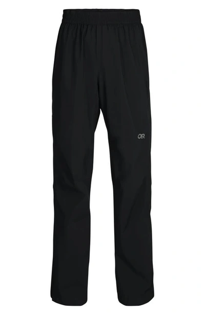 Outdoor Research Stratoburst Packable Rain Trousers In Black