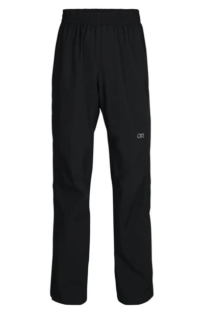 Outdoor Research Stratoburst Packable Rain Pants In Black