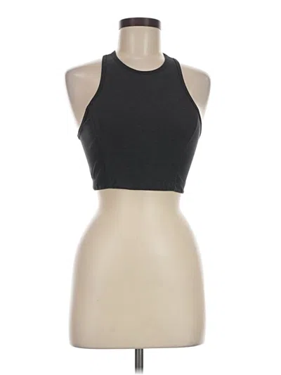 Pre-owned Outdoor Voices Tank Top Gray Halter Neckline Tops