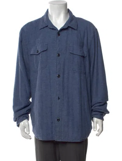 Pre-owned Outerknown Long Sleeve Shirt In Blue