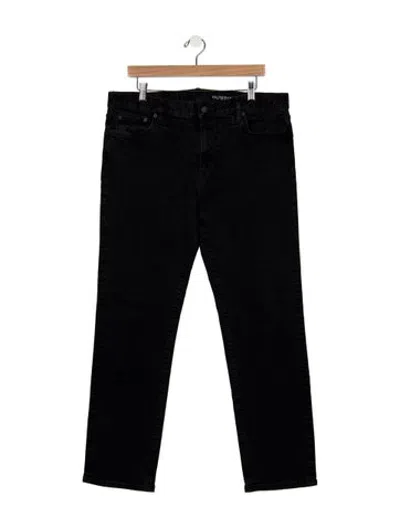 Pre-owned Outerknown Straight-leg Jeans In Black