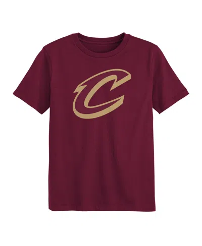 Outerstuff Babies' Preschool Wine Cleveland Cavaliers Primary Logo T-shirt In Red