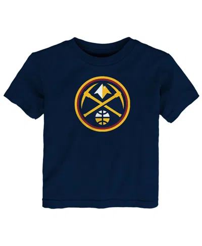 Outerstuff Babies' Toddler Navy Denver Nuggets Primary Logo T-shirt In Blue
