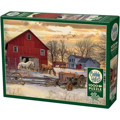Outset Media Winter On The Farm 1000 Piece Puzzle