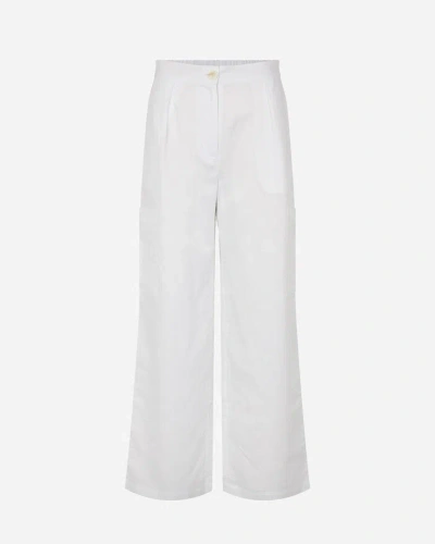 Oval Square Leo Pants In White