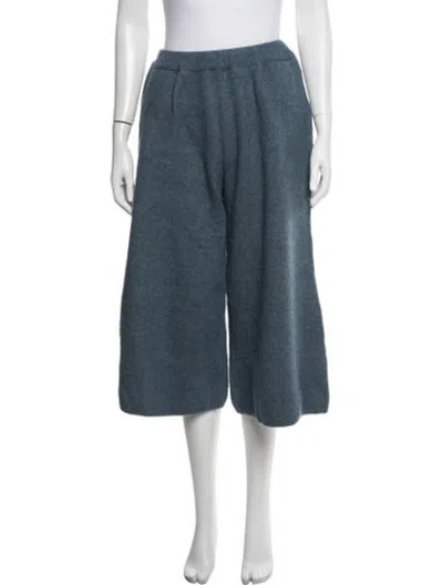 Pre-owned Oyuna Wool Wide Leg Pants In Blue
