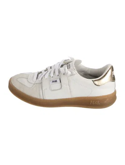 Pre-owned P448 Leather Sneakers In White