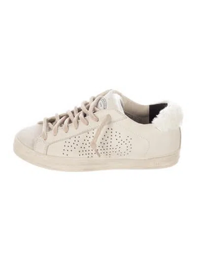 Pre-owned P448 Suede Sneakers In White