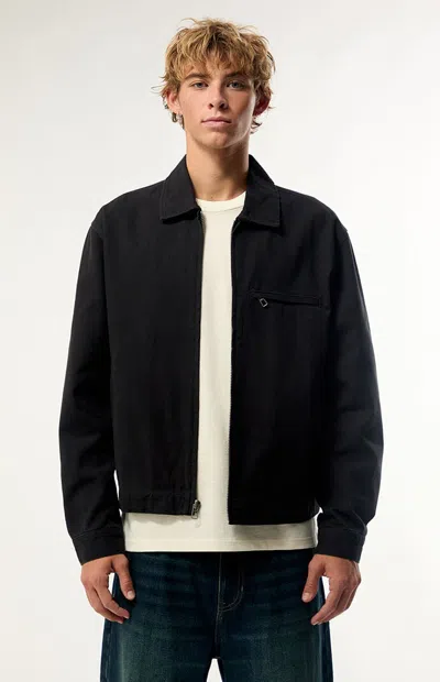 Pacsun Men's Black Canvas Work Jacket