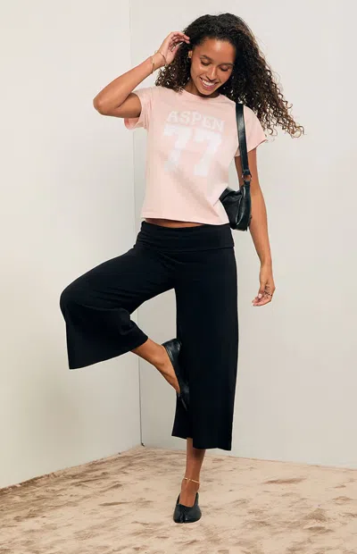 Pacsun Women's Black Gaucho Pants