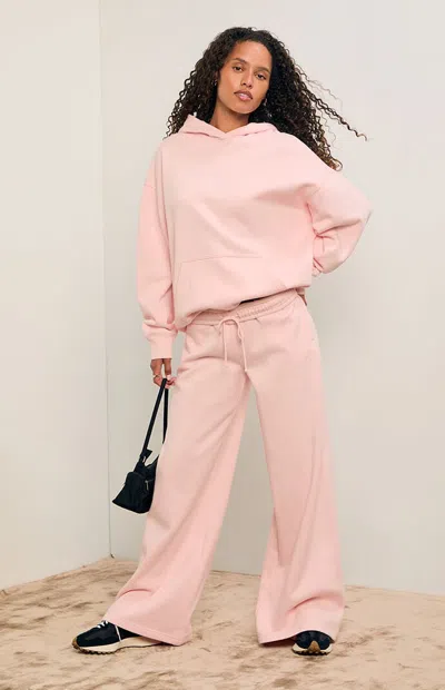 Pacsun Women's Pink Ultra Soft Fleece Baggy Sweatpants