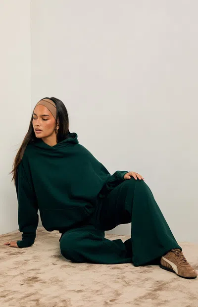 Pacsun Women's Ultra Soft Fleece Hoodie In Forest Green