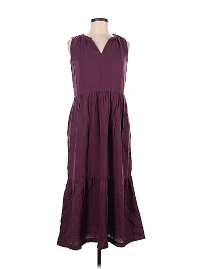 Pre-owned Pact Casual Dress In Burgundy