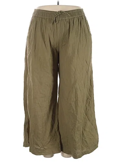 Pre-owned Pact Casual Pants In Green