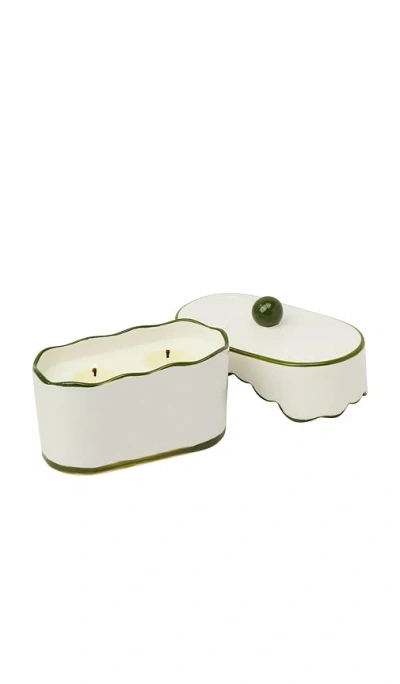 Paddywax Cherie Porcelain Candle In Smoked Pistachio