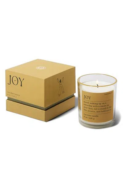 Paddywax Joy Mood Boxed Candle In Brown