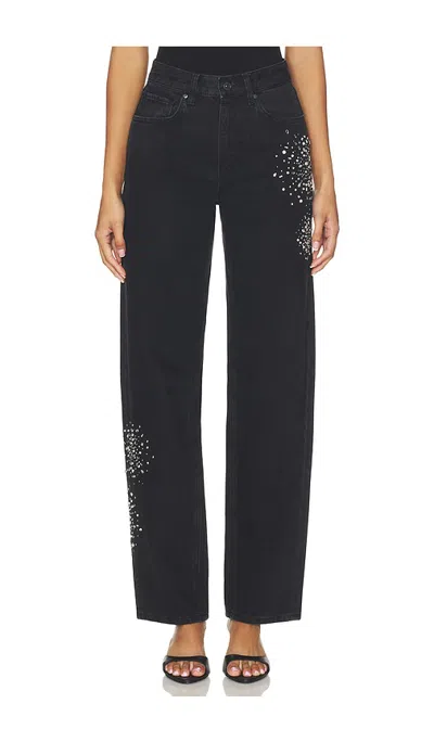 Paige Emilie Tapered Leg Jeans In Black