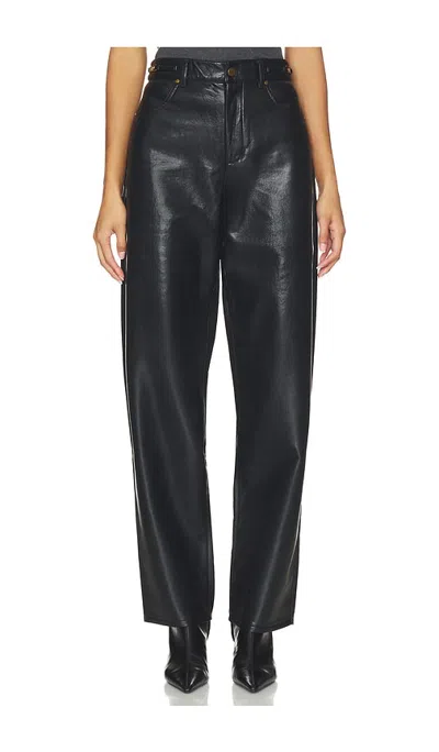 Paige Emilie With Novelty Waistband Tapered Leg Pant In Black