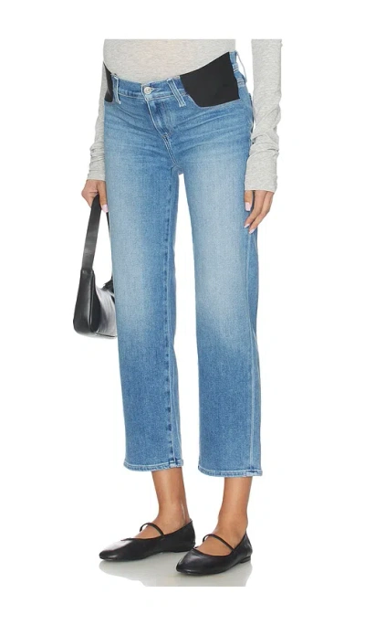 Paige Mason Ankle Maternity Jeans In Blue