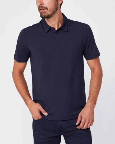 Paige Men's Burke Polo Shirt In Deep Anchor In Blue