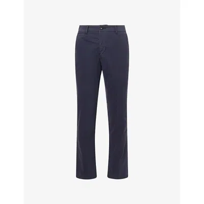 Paige Mens Vincent Five-pocket Cotton-chino Trousers Deep Anchor In Blue
