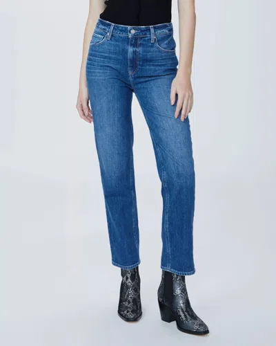 Paige Sarah Straight Ankle Jeans In Blaine In Blue