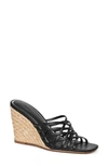 Paige Skyler Espadrille Wedge Sandal In Black