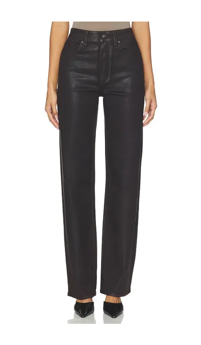Paige Stevie Slim Straight Jeans In Black