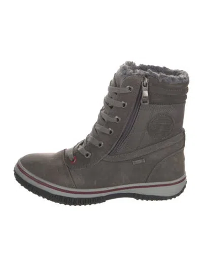 Pre-owned Pajar Leather Snow Boots In Brown