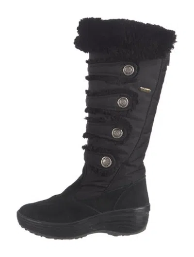 Pre-owned Pajar Nylon Snow Boots In Black