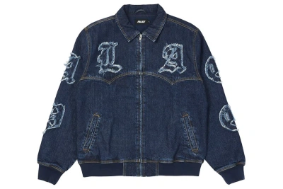 Pre-owned Palace Lique Denim Jacket Mid Stone Wash