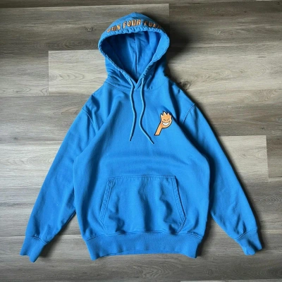 Pre-owned Palace X Spitfire Ss20 Live To Bun Hoodie Size M In Blue