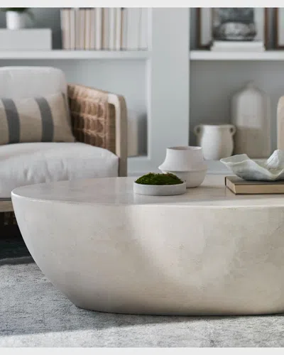 Palecek Vail Outdoor Stone Coffee Table