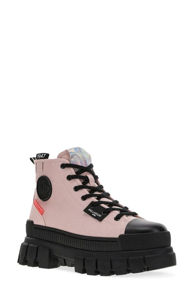 Palladium Revolt Platform Sneaker In Pink Clay