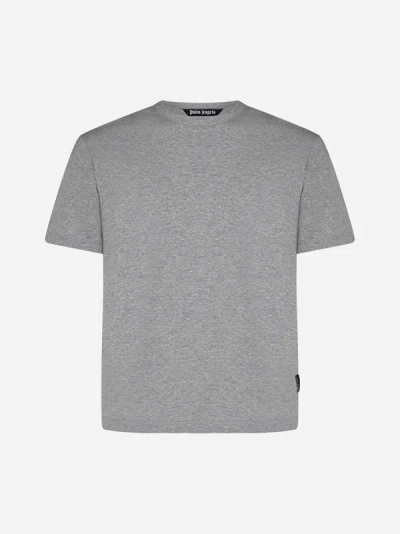 Palm Angels Cotton T-shirt Tripack In Melange Grey