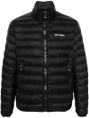 Palm Angels Logo-print Padded Jacket In Black