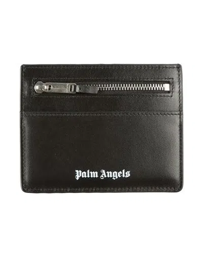 Palm Angels Man Cardholder Black Size - Leather