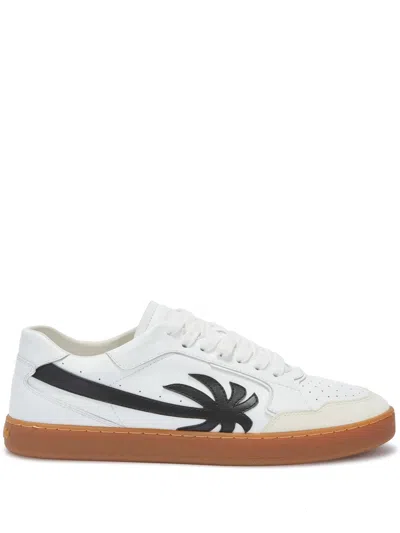 Palm Angels New Paintlm 1 Sneakers For Men In White Black
