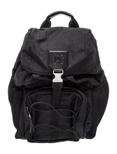 Pre-owned Palm Angels Nylon Backpack In Black