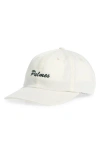 Palmes Alley Logo Adjustable Baseball Cap In Off-white